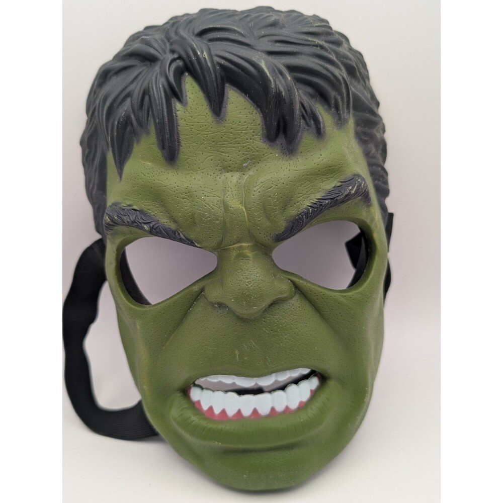 Marvel Incredible Hulk Mask Hasbro 2011 Halloween Costume Green Plastic Kids